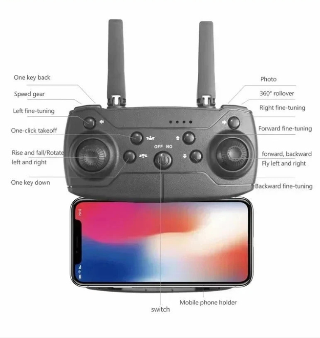 2024 Drone RC Drones Pro 4K HD Camera GPS WIFI FPV Quadcopter Foldable Bag Gifts