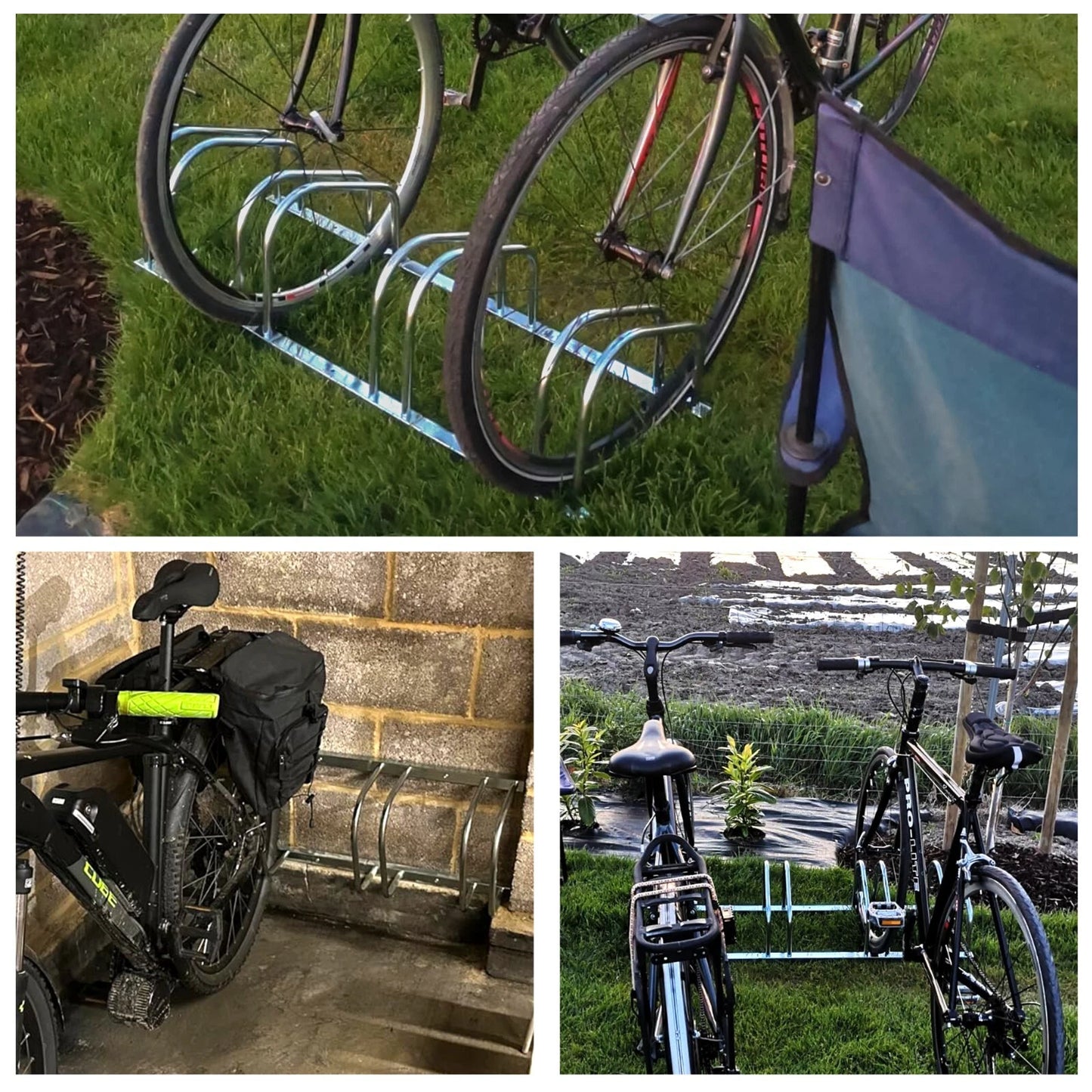 BIKE STAND RACK FOR BICYCLE PARKING STAND FLOOR WALL MOUNT INDOOR OUTDOOR NEW
