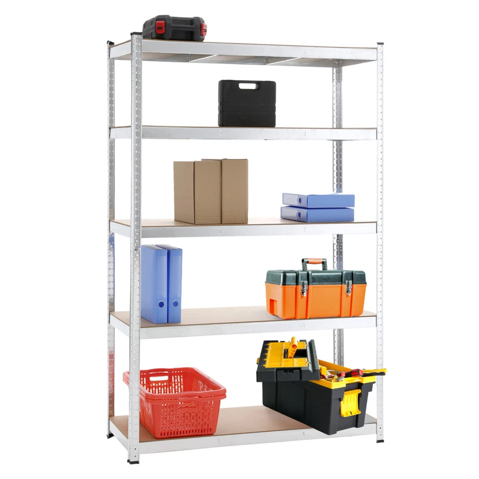5 Tiers Shelving Units Warehouse Racking Shelf Steel Garage Unit 180x100x40CM