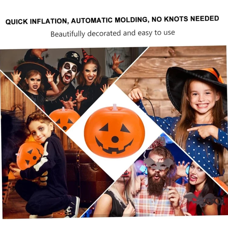 5PCS Halloween Decoration Inflatable Pumpkin with LED Lights Party Light Garden