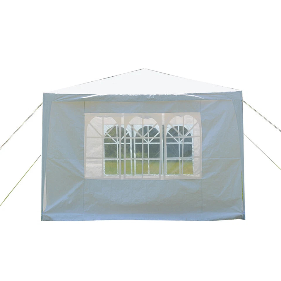 3x3m Waterproof Garden Outdoor PE Gazebo Marquee Canopy Party Tent