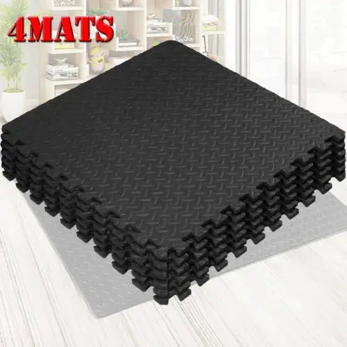 Yoga Tiles Mat Gym Thick Flooring Interlocking Floor Mats Soft Foam 60x60cm