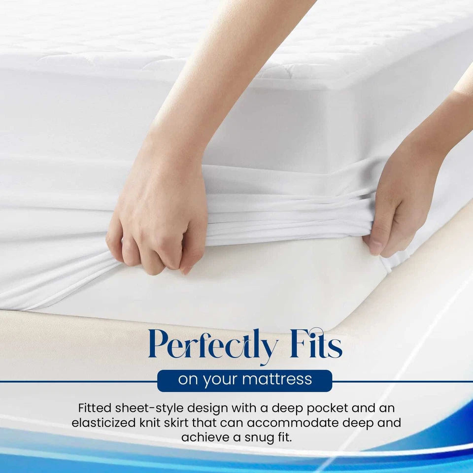 Extra Deep Quilted Water proof Mattress Protector Fitted Bed Cover