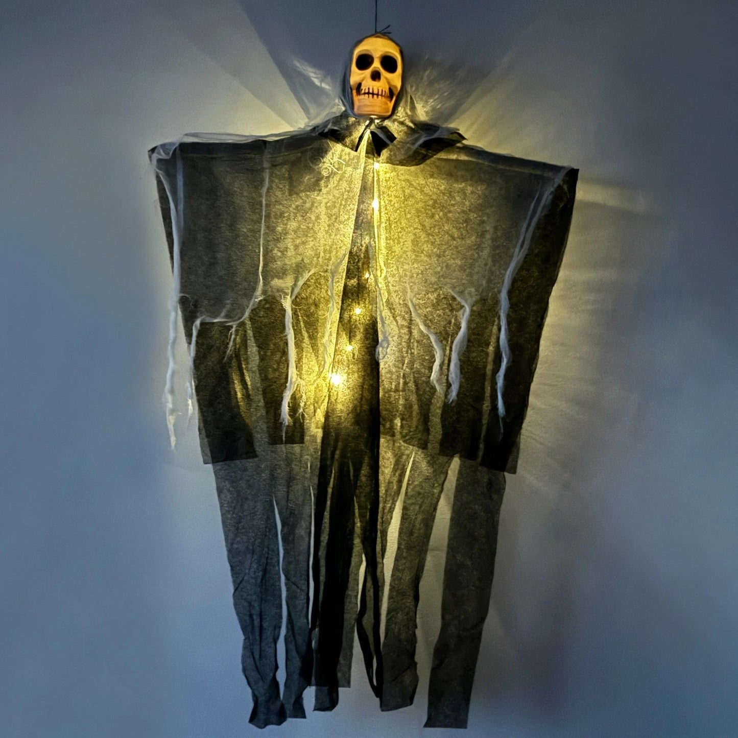 2PCS 80Cm Halloween Hanging Ghost Skeleton Decorations Prop Spooky Horror Scary