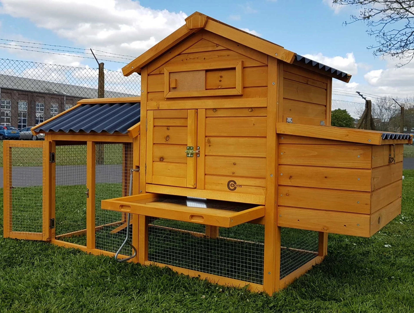 CHICKEN COOP RUN HEN HOUSE POULTRY ARK HOME NEST BOX COUP COOPS RABBIT HUTCH