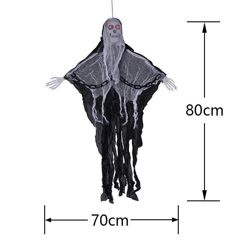 Faceless Ghost Light Up Animatronic Ghost - Halloween Decoration Prop (2 Pack)