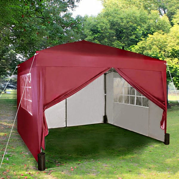 3x3m Pop up Heavy Duty Gazebo With Sides And Weight bags