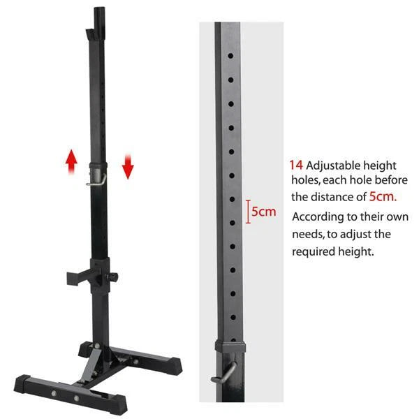 Squat Racks Barbell Rack Stand Adjustable Olympic Weight Bench Press Home Gym