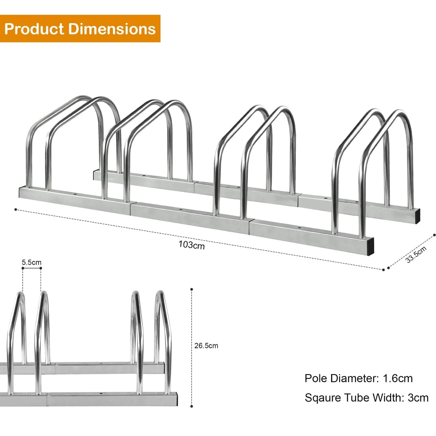 BIKE STAND RACK FOR BICYCLE PARKING STAND FLOOR WALL MOUNT INDOOR OUTDOOR NEW