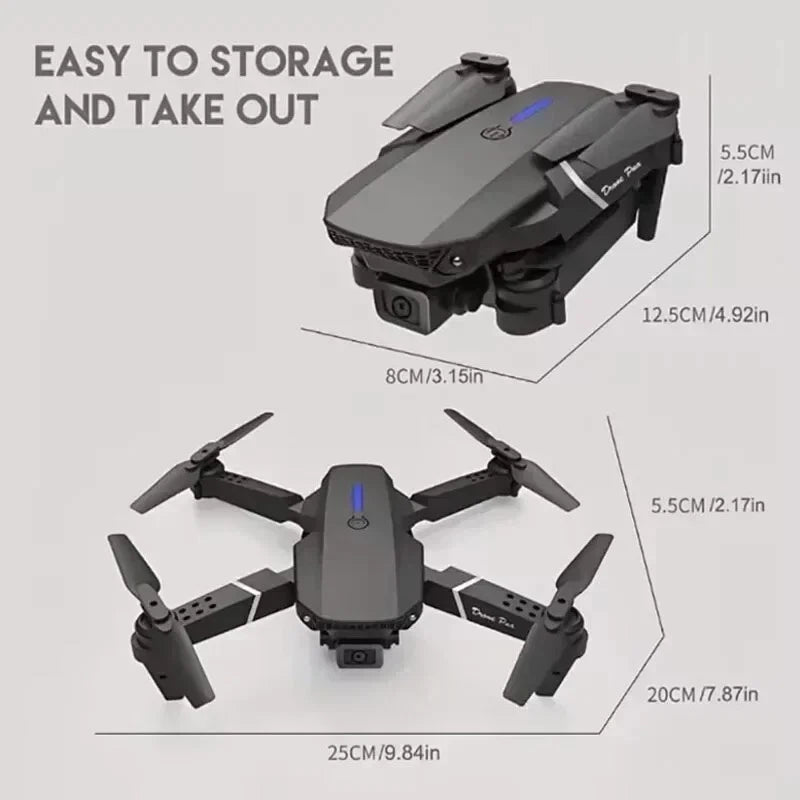 2024 Drone RC Drones Pro 4K HD Camera GPS WIFI FPV Quadcopter Foldable Bag Gifts