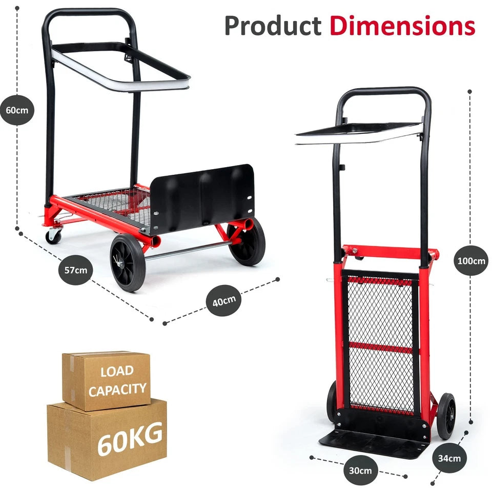Sack Truck Trolley Heavy Duty Multi Purpose Industrial Folding Hand Cart