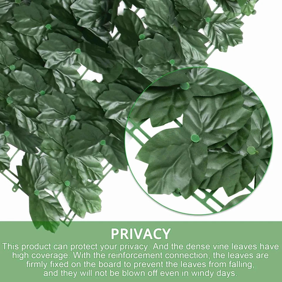 3M Artificial Garden Fence Hedge Ivy Leaf Wall Privacy Balcony Screening Trellis
