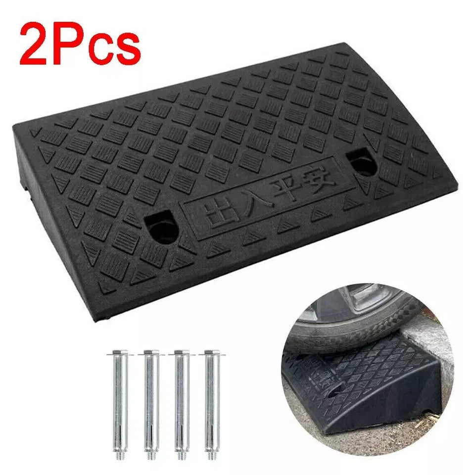 2pcs 50cm Heavy Duty Kerb Door Ramps Wheelchair Mobility Scooter Access Ramp