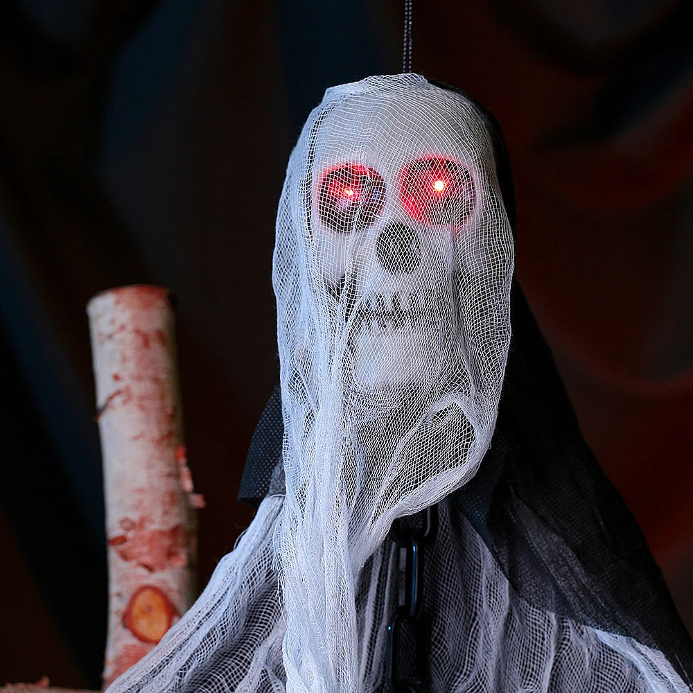 Faceless Ghost Light Up Animatronic Ghost - Halloween Decoration Prop (2 Pack)