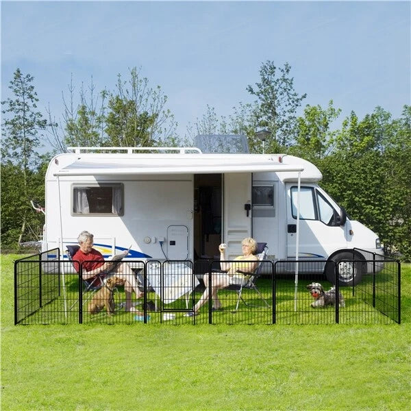 6 Panel Pet Playpen Heavy Duty Puppy Dog Pen Cat Rabbit Fence Foldable 60cm High