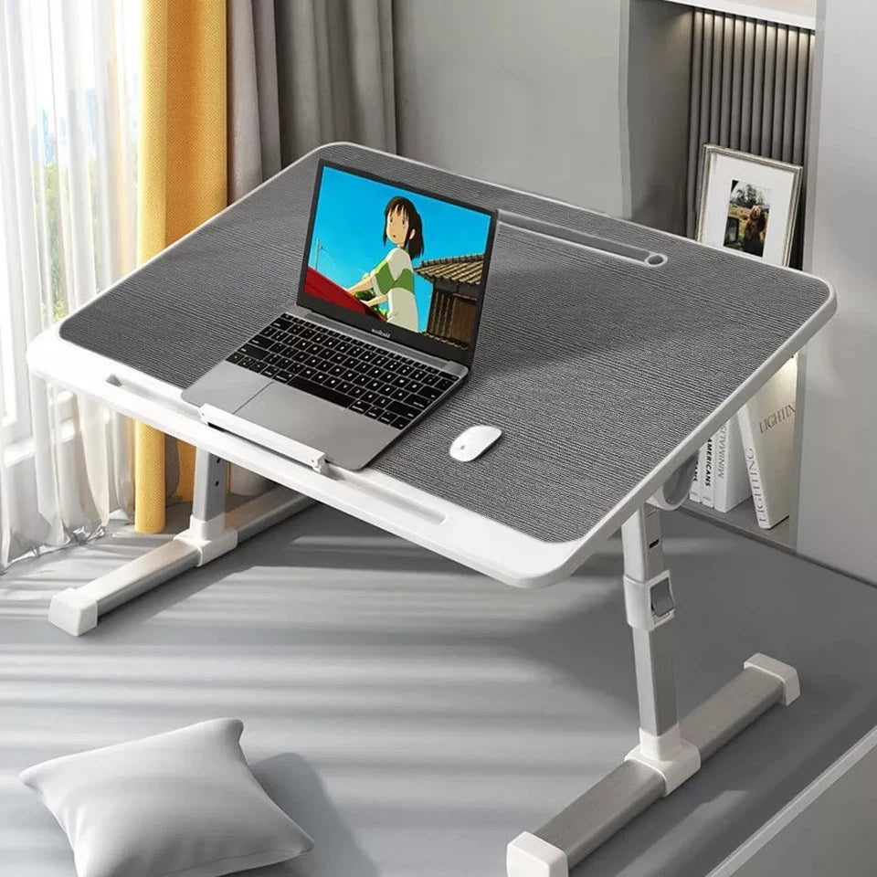 Folding Laptop Table Bed Tray Sofa Lap Desk Note book Stand Adjustable Height UK
