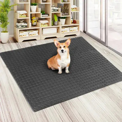Yoga Tiles Mat Gym Thick Flooring Interlocking Floor Mats Soft Foam 60x60cm