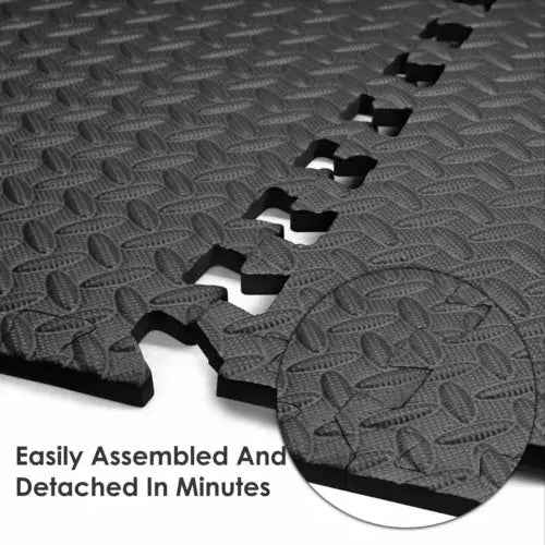 Yoga Tiles Mat Gym Thick Flooring Interlocking Floor Mats Soft Foam 60x60cm