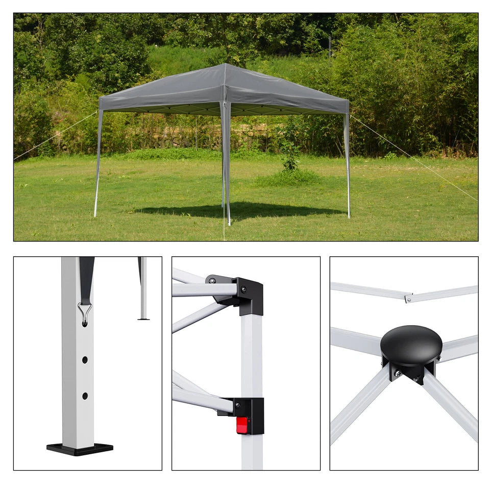 2X2M Pop-up Gazebo with 4 Sides Outdoor Garden Canopy Party Tent