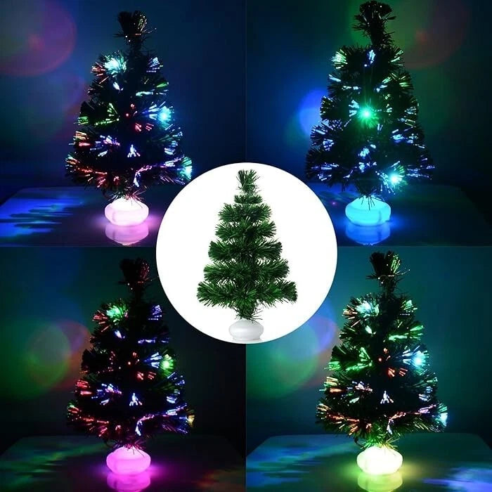 Christmas Tree Fibre Optic Artificial Colour Changing Xmas decor 4FT 5FT