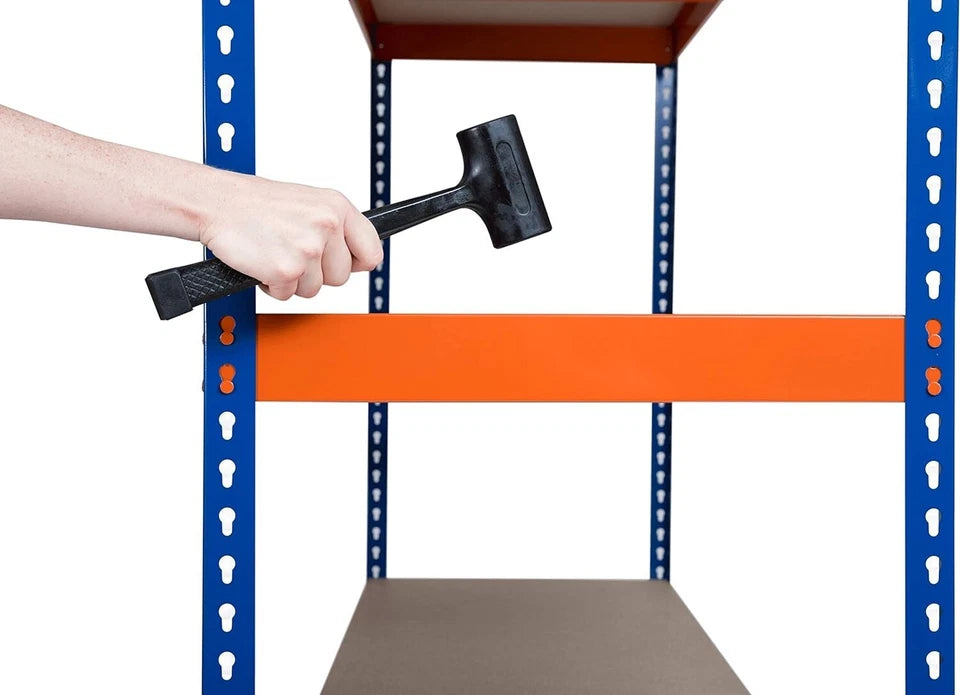 4/5 Tier Heavy Duty Warehouse Racking 180x180x60cm Garage Shelving Metal Shelf Unit