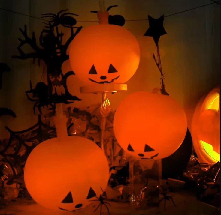 5PCS Halloween Decoration Inflatable Pumpkin with LED Lights Party Light Garden