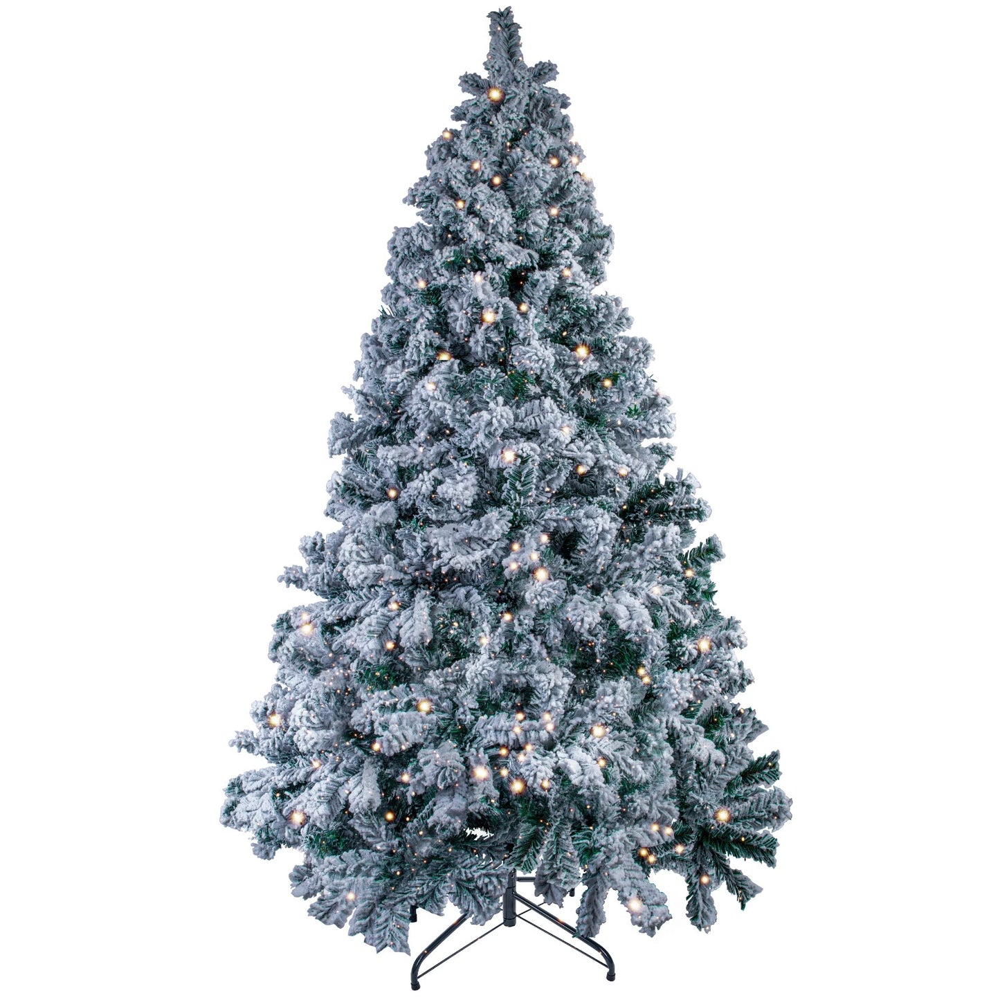 5/6FT Snow Flocked Christmas Tree Bushy Branch Xmas Home Decoration In&Outdoor