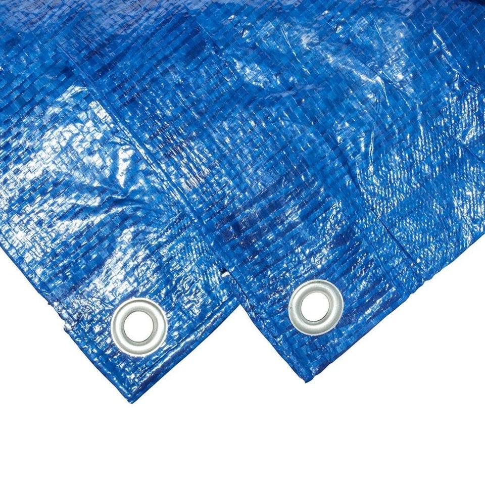 10m x 10m Heavy Duty Waterproof Tarpaulin with Eyelets Cover Ground Sheet