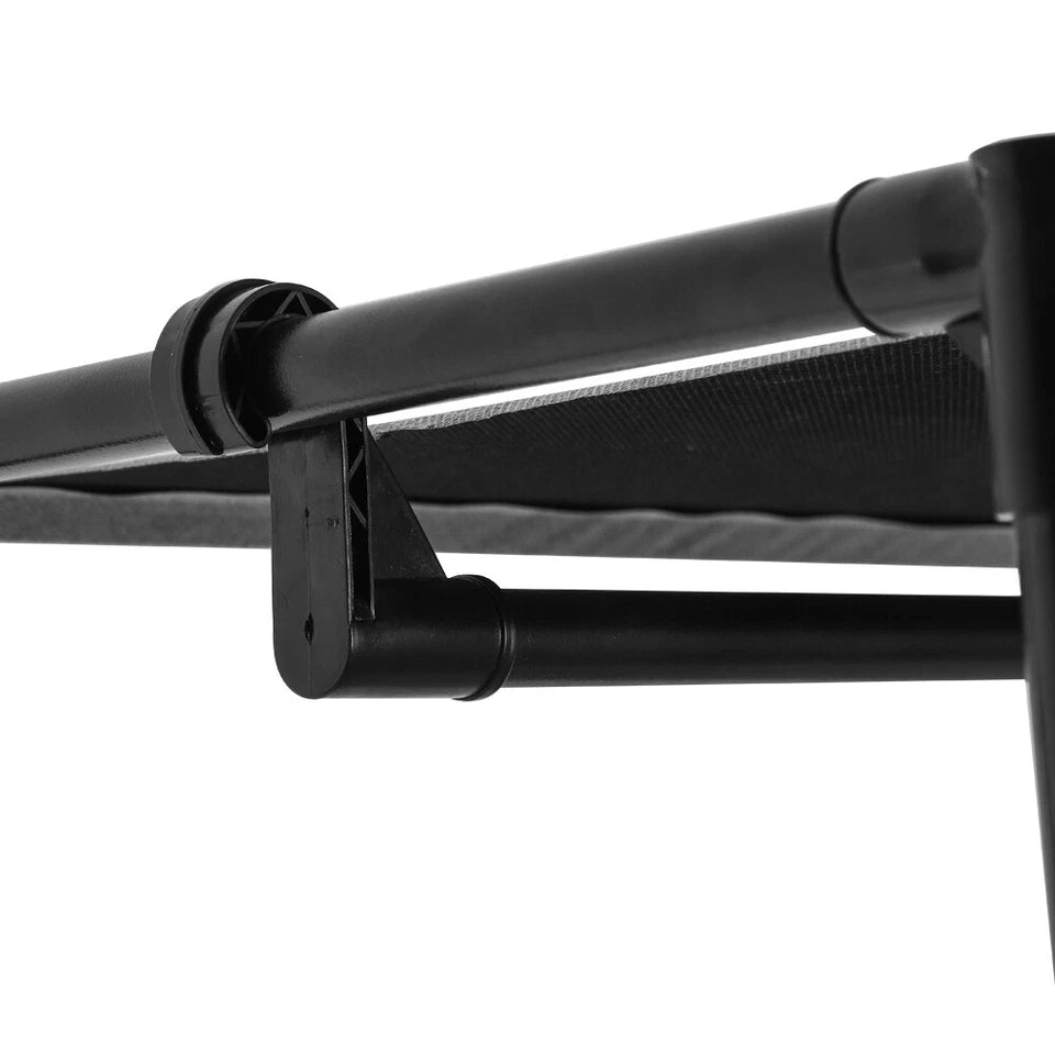 Heavy Duty Clothes Rail Garment Hanging Rack Shoe Storage Shelf Display Black