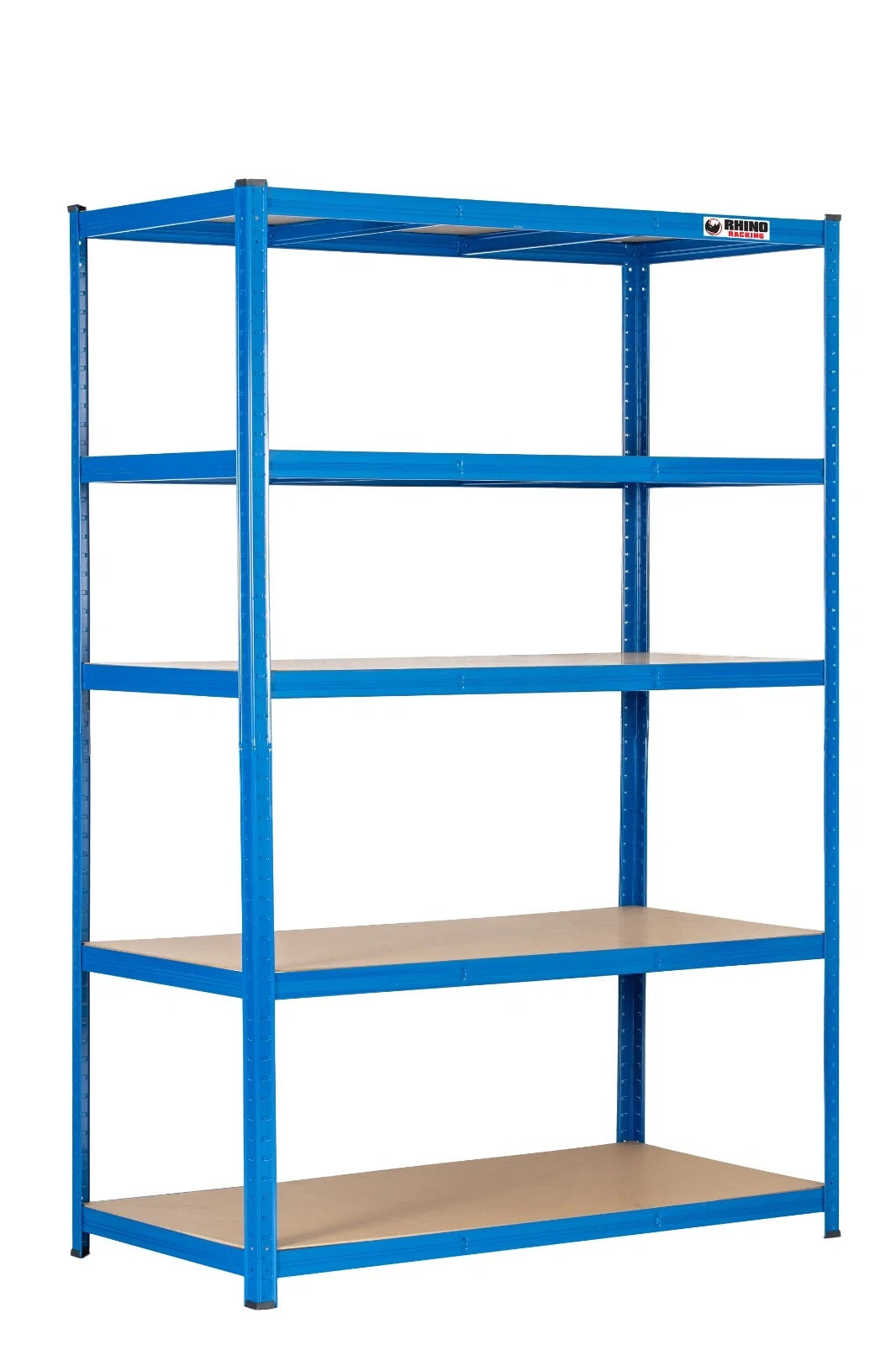 5 Tier Blue Metal Garage Shelving Unit 1000kg 180x120x60cm