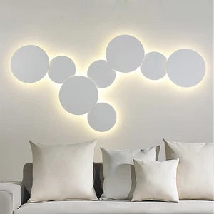 Modern White Metal Circle Round Led Wall Light 7W / 10W