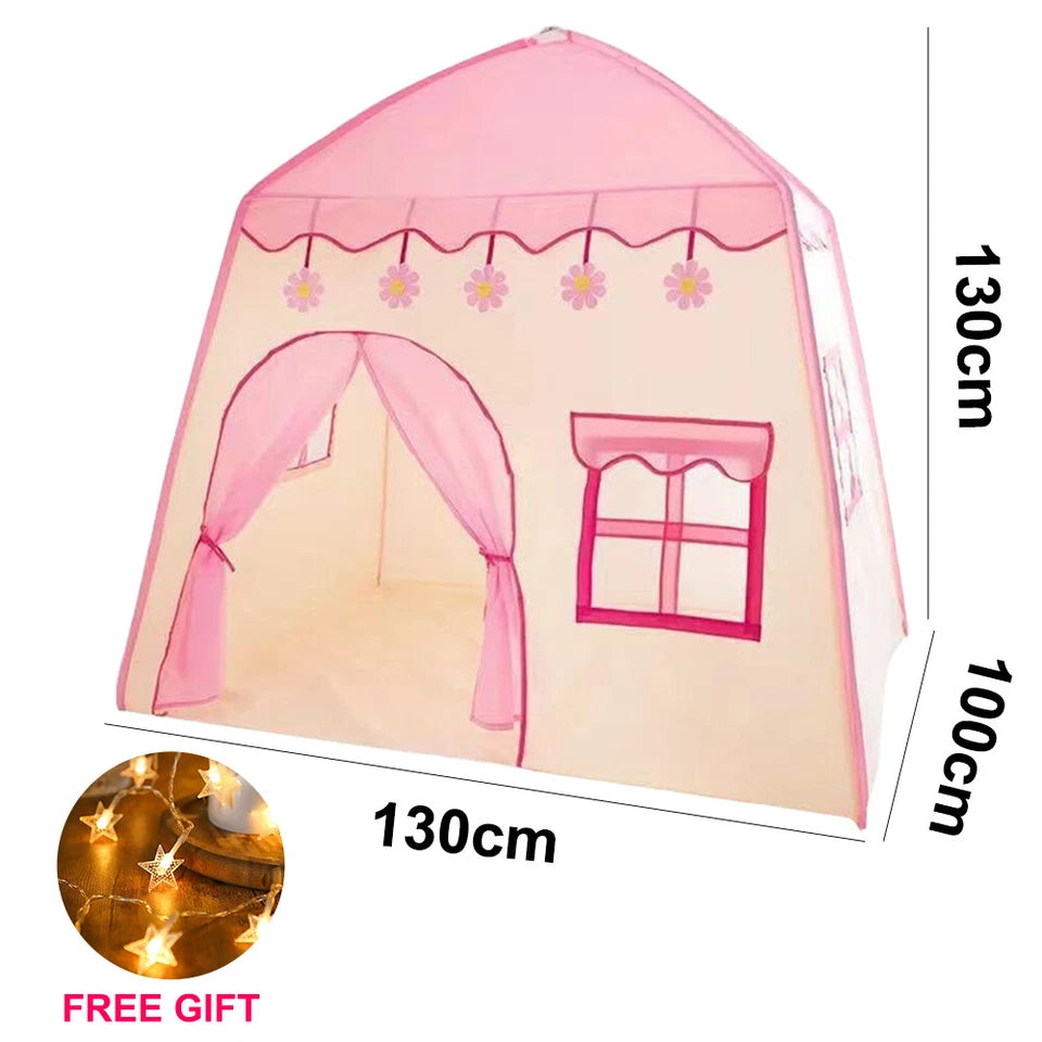 Kid Tent with Lights - Kids Play Tents Tents Pink Girls Toy House Gift