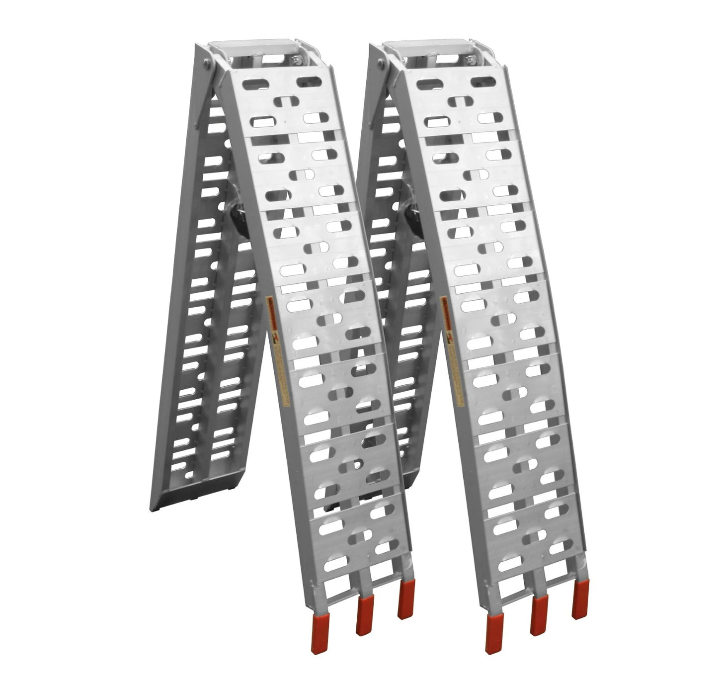 2 x Folding Loading Ramps - 2.2m 600kg Capacity Aluminium Van Trailer Loading