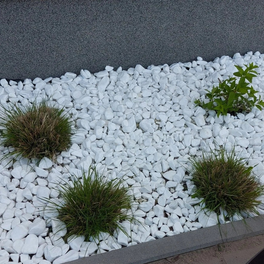 Decorative MARBLE EXTRA WHITE Stones / Pebbles HOME & GARDEN AQUARIUM 20-70 mm