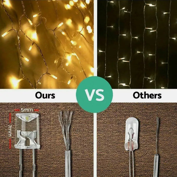 Fairy String Lights 10-50m Mains Plug In Christmas Tree Indoor & Outdoor Remote