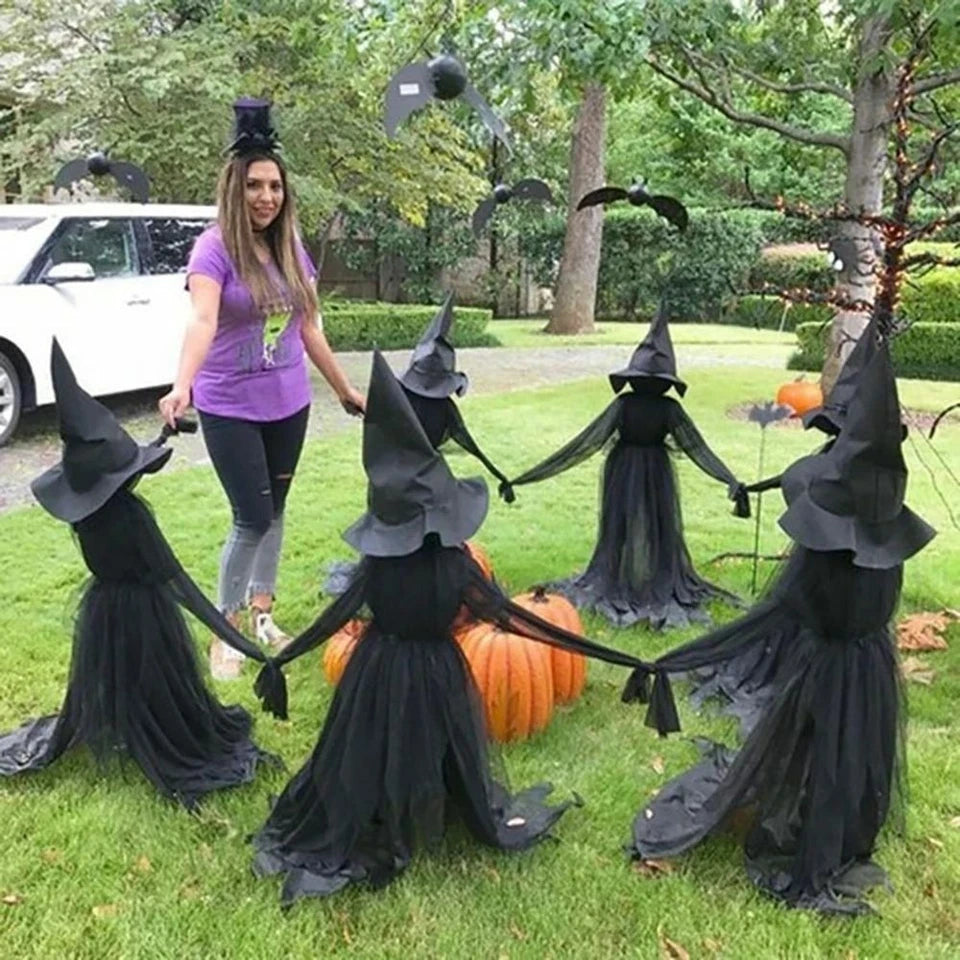 LightUp Witches Screaming Halloween Party Outdoor Decor
