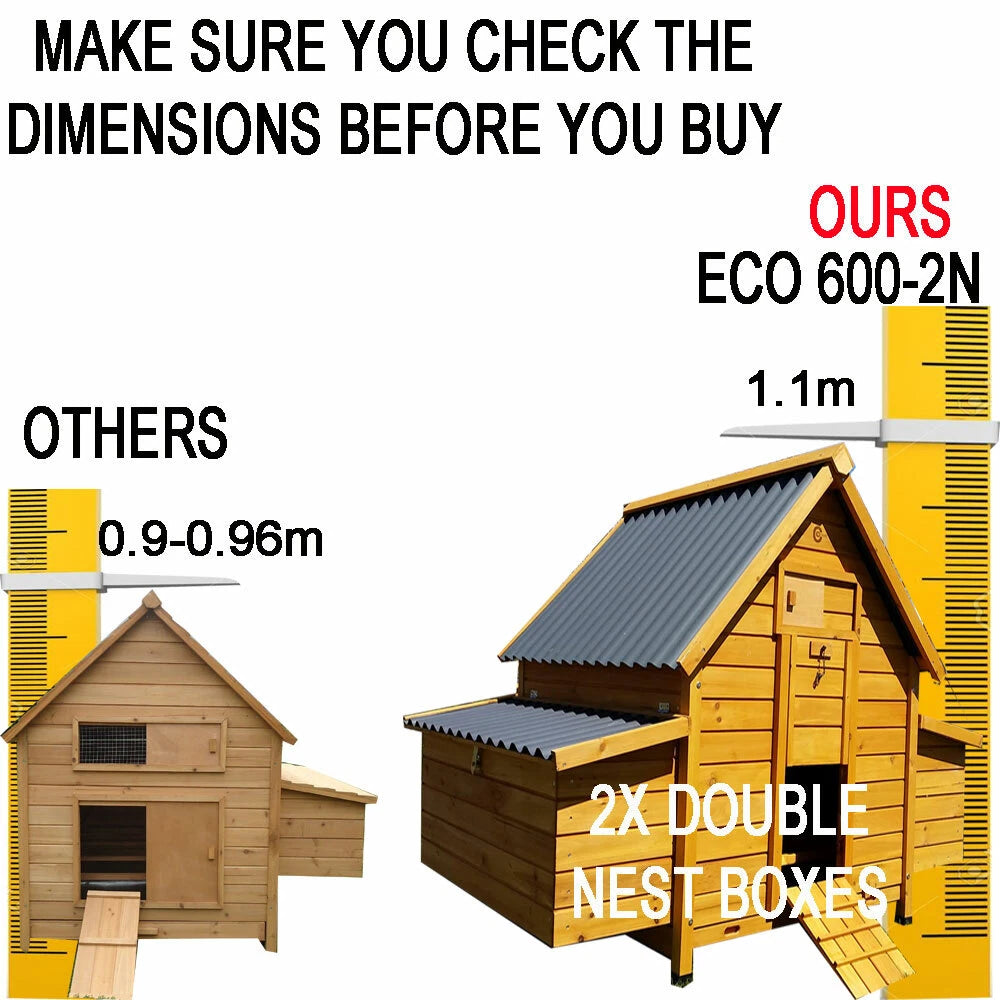 CHICKEN COOP RUN HEN HOUSE POULTRY ARK HOME NEST BOX COOPS RABBIT HUTCH PLASTIC