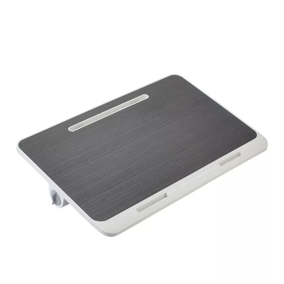 Folding Laptop Table Bed Tray Sofa Lap Desk Note book Stand Adjustable Height UK