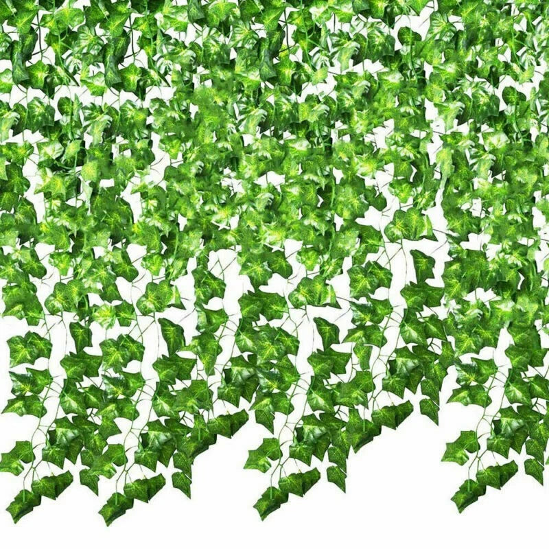 10x 2M Artificial Fake Ivy Hanging Plant Vine Leaf Greenery Garland Party Wedding Decor