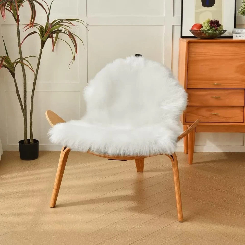 Large Faux Fur Sheepskin Rug Fluffy Mat Room Sofa Hairy Mat Shaggy Floor Carpet
