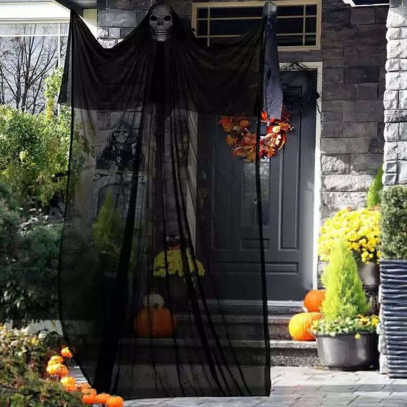 Hanging Ghost Skeleton Halloween Decor Spooky Outdoor Garden Decoration Props