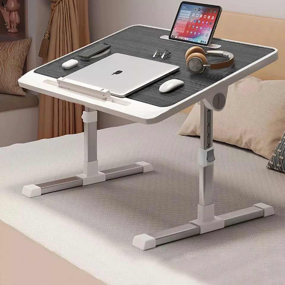 Folding Laptop Table Bed Tray Sofa Lap Desk Note book Stand Adjustable Height UK