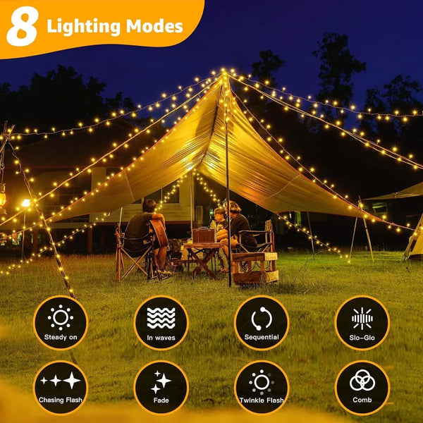 Fairy String Lights 10-50m Mains Plug In Christmas Tree Indoor & Outdoor Remote