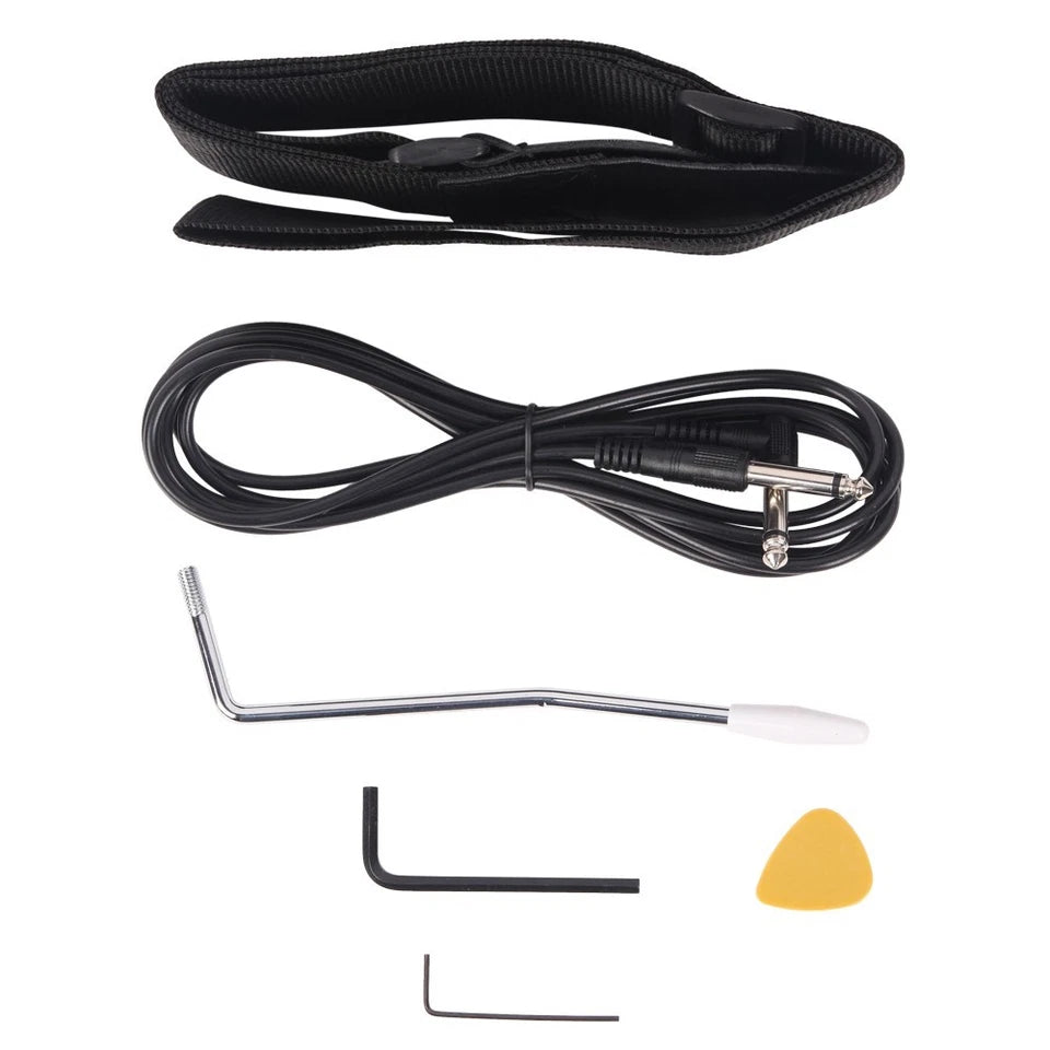 Glarry GST Electric Guitar W/ Pickguard 3 Single Pickup Bag Strap Wire Plectrum