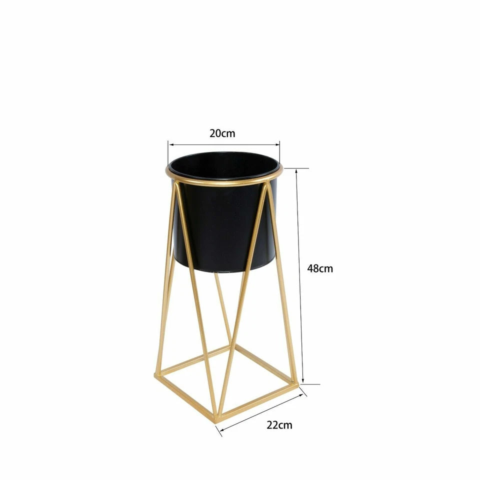 Metal Planter Stand With Plant Pot Flower Pot