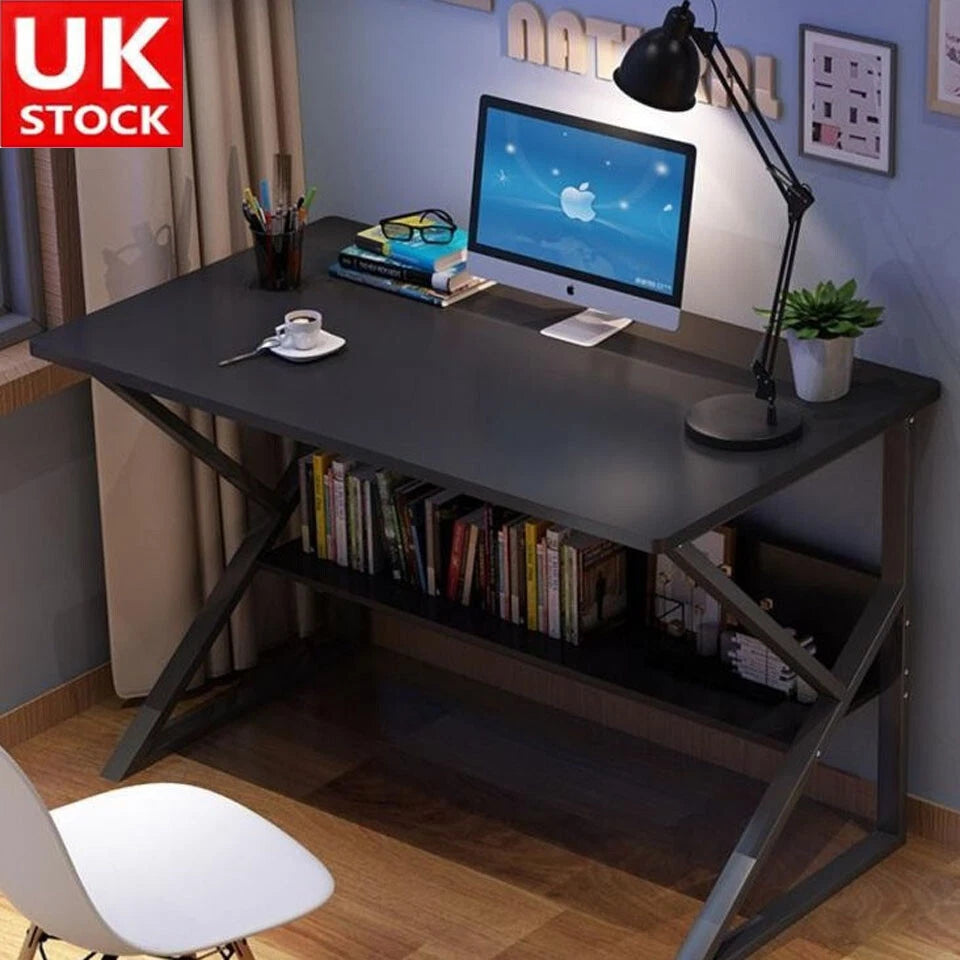Computer Desk Laptop Pc Study Table Office Desk Home Furniture Workstation Shelf