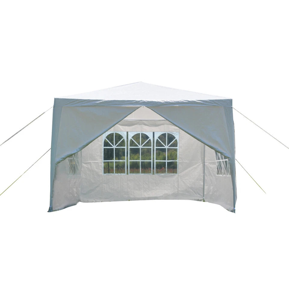 3x3m Waterproof Garden Outdoor PE Gazebo Marquee Canopy Party Tent
