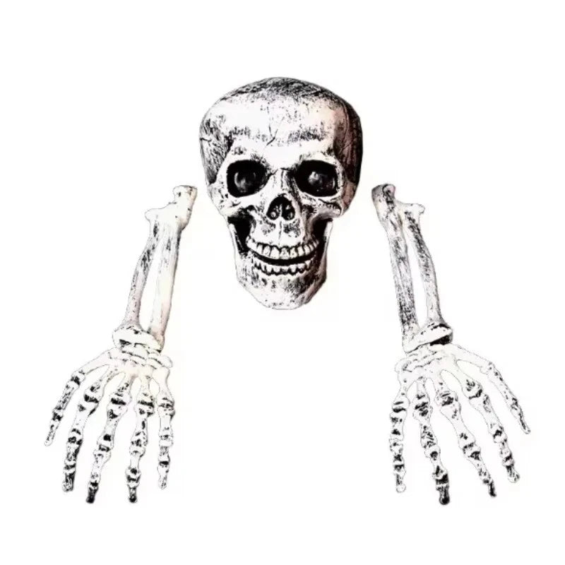 Scary Halloween Decoration Skeleton Bones Prop Human Skull Party Ground Breaking