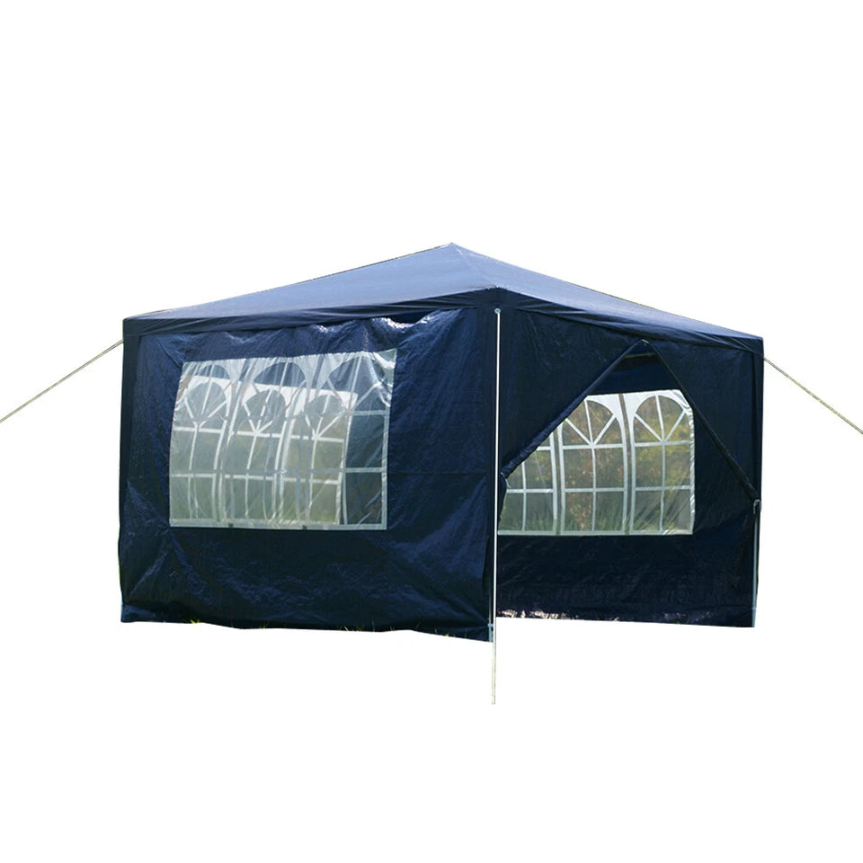 3x3m Waterproof Garden Outdoor PE Gazebo Marquee Canopy Party Tent