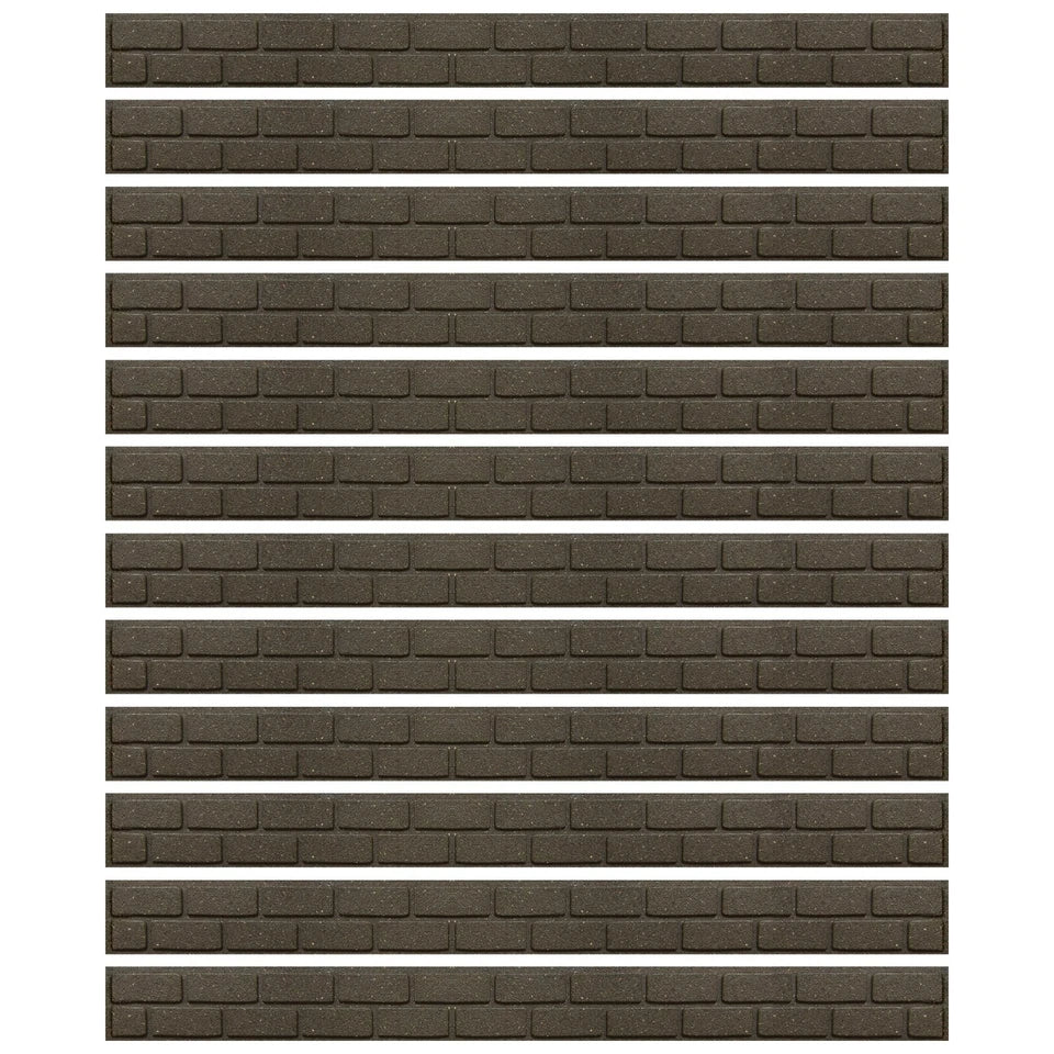 Garden Lawn Edging Flexible Flower Bed Border Wall Eco Recycled Rubber 'EZ' NEW